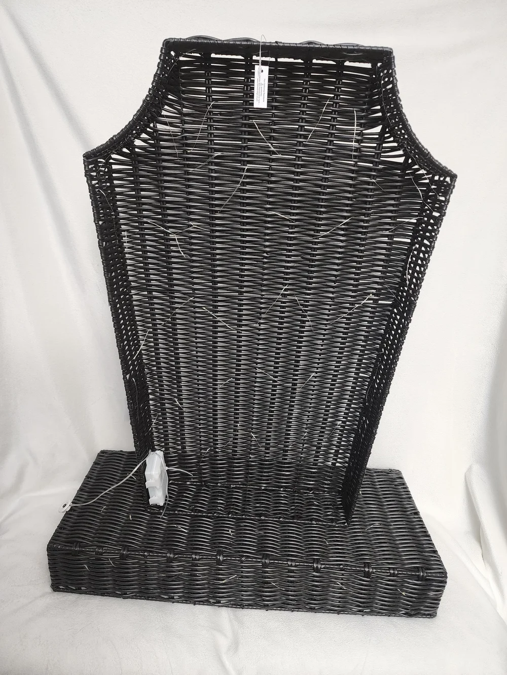 Black Wicker 'RIP' LIGHTUP Tombstone Accent